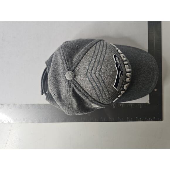 New Era Seattle Seahawks Super Bowl Champions Grey Fitted Hat Super Bowl XLVIII - Picture 15 of 15